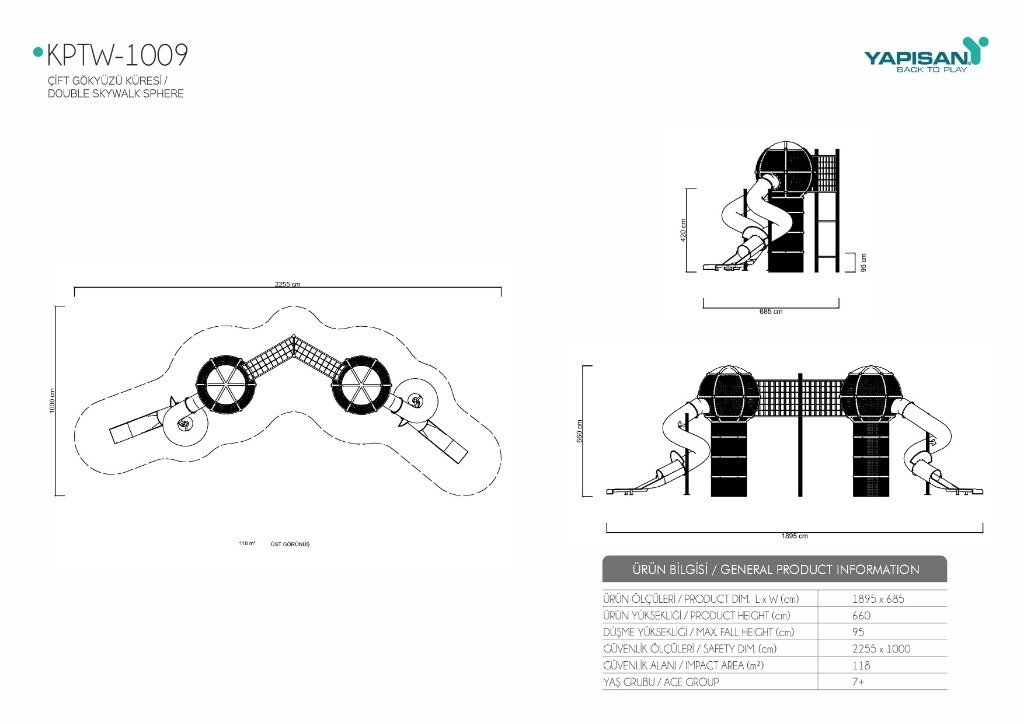 KPTW 1009 Double Skywalk Sphere