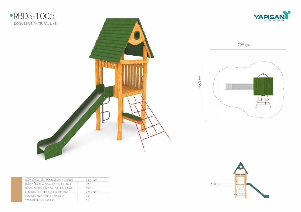 DG-105 Tek Kuleli Doğa Oyun Ekipmanları - RU