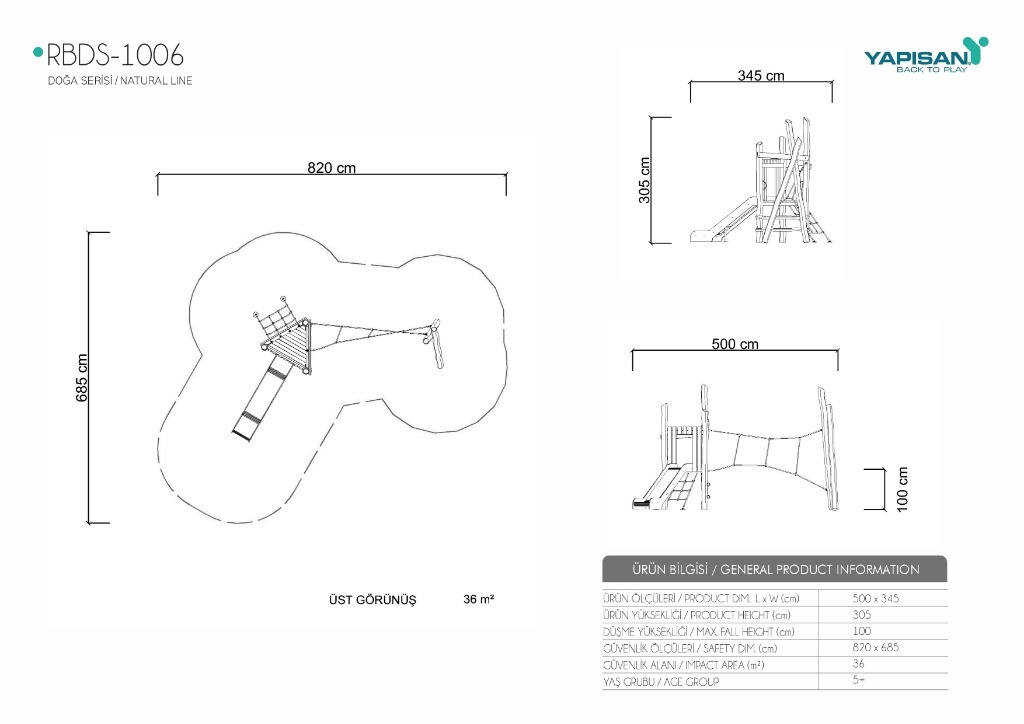 DG-106 Tekli Kule Tırmanma Elemanı - RU