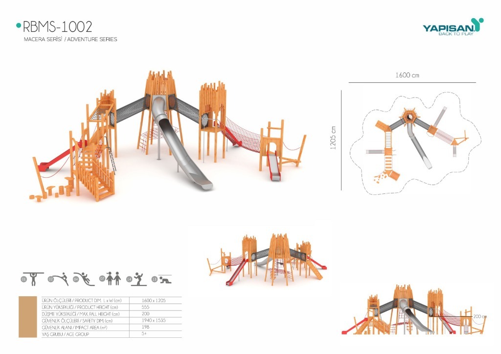 MA-102 Büyük Macera Parkuru Oyun Ekipmanları - RU
