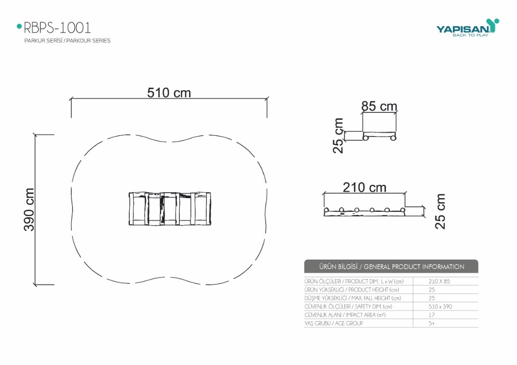 PA-101 Denge Oyun Ekipmanları - RU